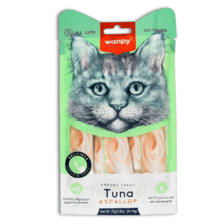 WANPY CREAMY CAT TREATS SCALLOP