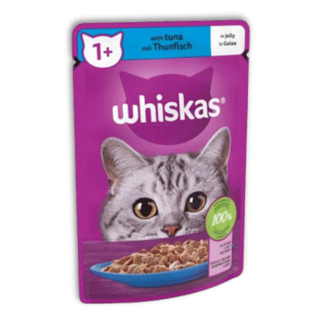 WHISKAS WET FOOD POUCH TUNA IN JELLY